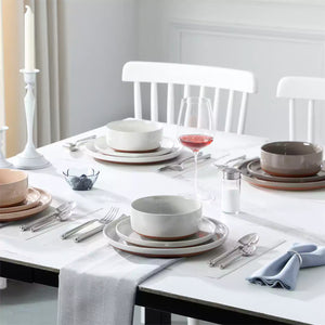 Tara Multicolor 12 Piece Stoneware Dinnerware Set