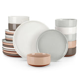 Tara 12 Piece Stoneware Dinnerware Set