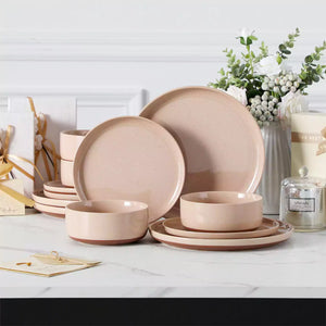 Tara Multicolor 12 Piece Stoneware Dinnerware Set