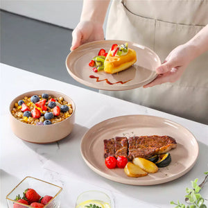 Tara Pink 12 Piece Dinnerware Set