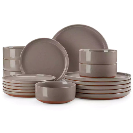 Tara Pink 18 Piece Dinnerware Set