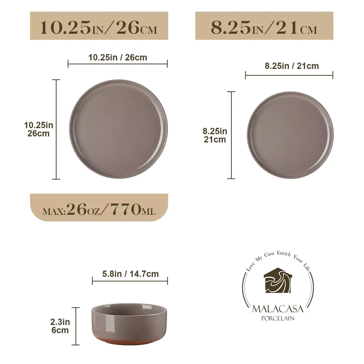 Tara Brown 18 Piece Dinnerware Set