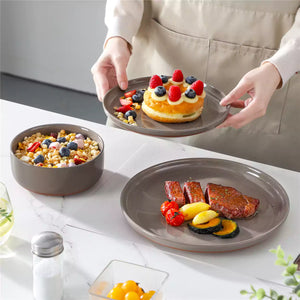 Tara Grey 18 Piece Dinnerware Set