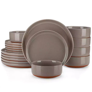 Tara 18-Piece Stoneware Dinnerware Set