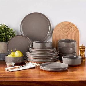 Tara 18-Piece Stoneware Dinnerware Set