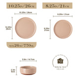 Tara Grey 18 Piece Dinnerware Set