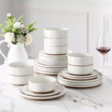 Tara Grey 24 Piece Dinnerware Set for 8