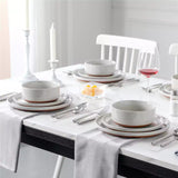 Tara Grey 24 Piece Dinnerware Set for 8