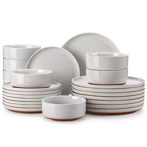 Tara Pink 24 Piece Dinnerware Set for 8