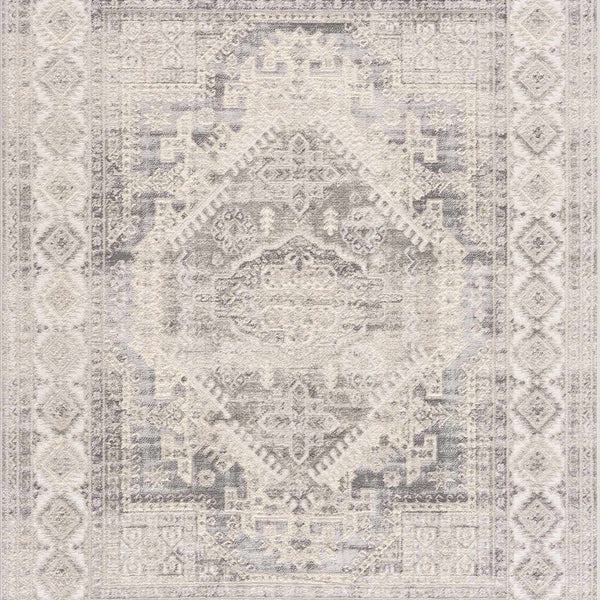 Brend Taupe Medallion Area Rug - Clearance