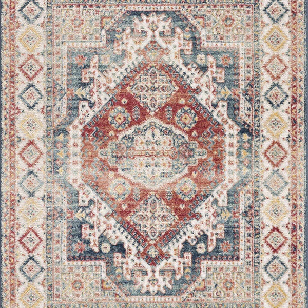 Brend Rust Medallion Area Rug - Clearance