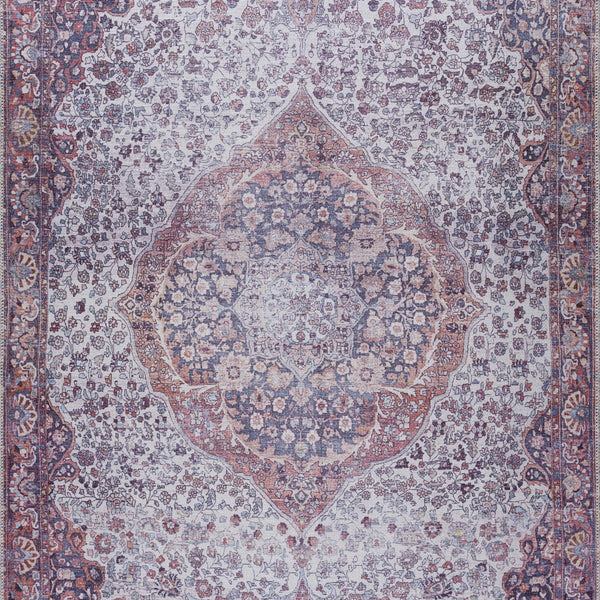 Red Cael Tumble Dry Washable Rug - Promo
