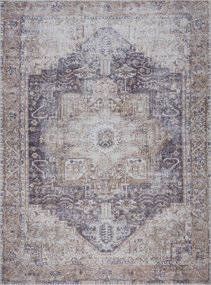 Beige Rosman Washable Area Rug - Promo