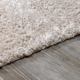 Siari Solid Oatmeal Shag Rug