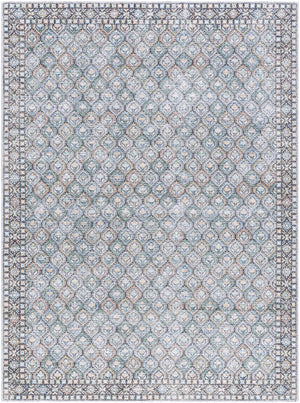Telma Medium Green Washable Area Rug