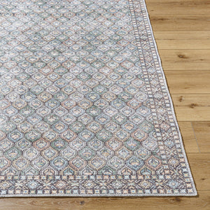 Telma Medium Green Washable Area Rug