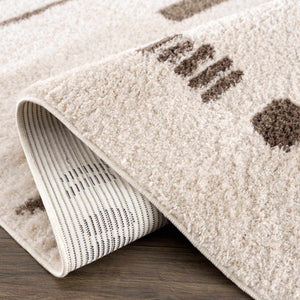 Azriel Brown Washable Area Rug