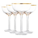 Palazzo Champagne Coupe, Cocktail Glassware, Set of 4