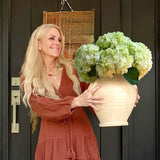 Aged Terracotta Vase with Handles