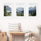 Kluane National Park Wilderness Nature Triptych. Mountains Prints