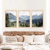 Kluane National Park Wilderness Nature Triptych. Mountains Prints
