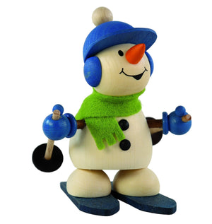 Weihnachtsmann Collectibles - Large Snowman on Ski's