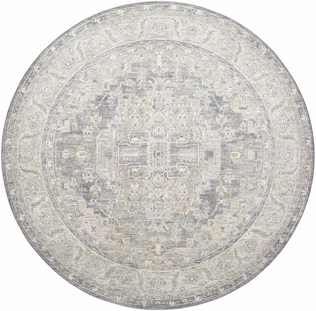 Ulubey Distressed Gray Area Rug