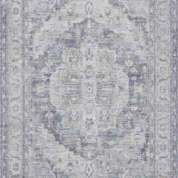 Ulubey Distressed Gray Area Rug