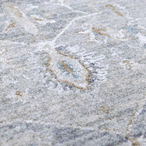 Ulubey Distressed Gray Area Rug