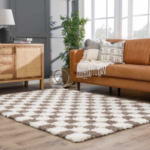 Boutique Rugs Atira Brown Checkered Area Rug - view 17