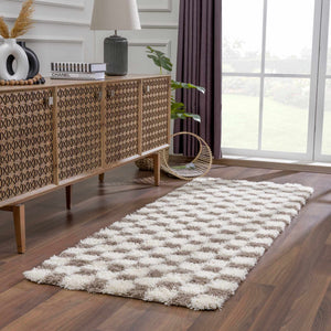 Boutique Rugs Atira Brown Checkered Area Rug - view 7