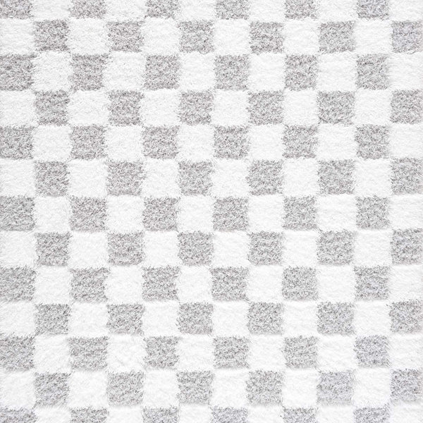 Atira Gray Checkered Area Rug