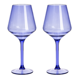 Saint Tropez Acrylic Stemmed Wine Glassware, Set of 2