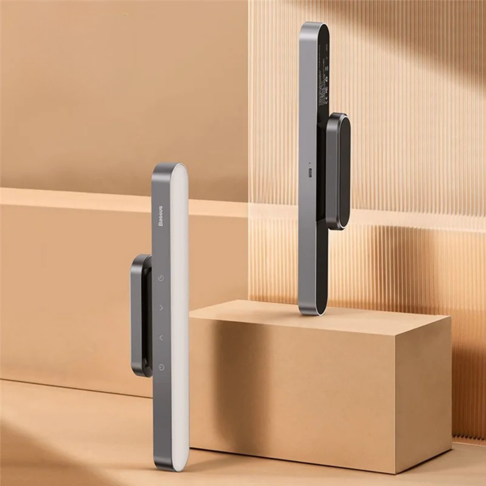 Magnetic Hanging Desk Lamp Rechargeable LED Stepless Dimming Study Work Light