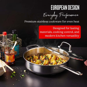 Sauté Pan with Lid — 4-Qt.