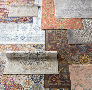 Jetson Floral Rug with Fringes - Clearance