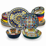 Simi 24 Piece Porcelain Dinnerware Set