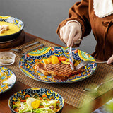 Simi 24 Piece Porcelain Dinnerware Set