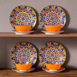 Simi 12 Piece Dinnerware Set with Front-Only Pattern