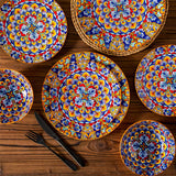 Simi 12 Piece Dinnerware Set with Front-Only Pattern