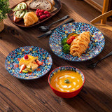 Simi 12 Piece Dinnerware Set with Front-Only Pattern