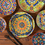 Simi 12 Piece Dinnerware Set with Front-Only Pattern