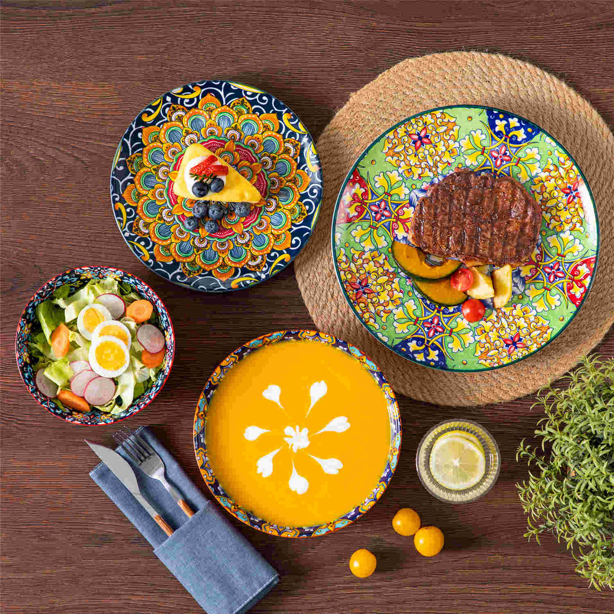 Simi 16 Piece Dinnerware Set