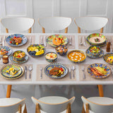 Simi 24 Piece Dinnerware Set with Double-Sided Bowls