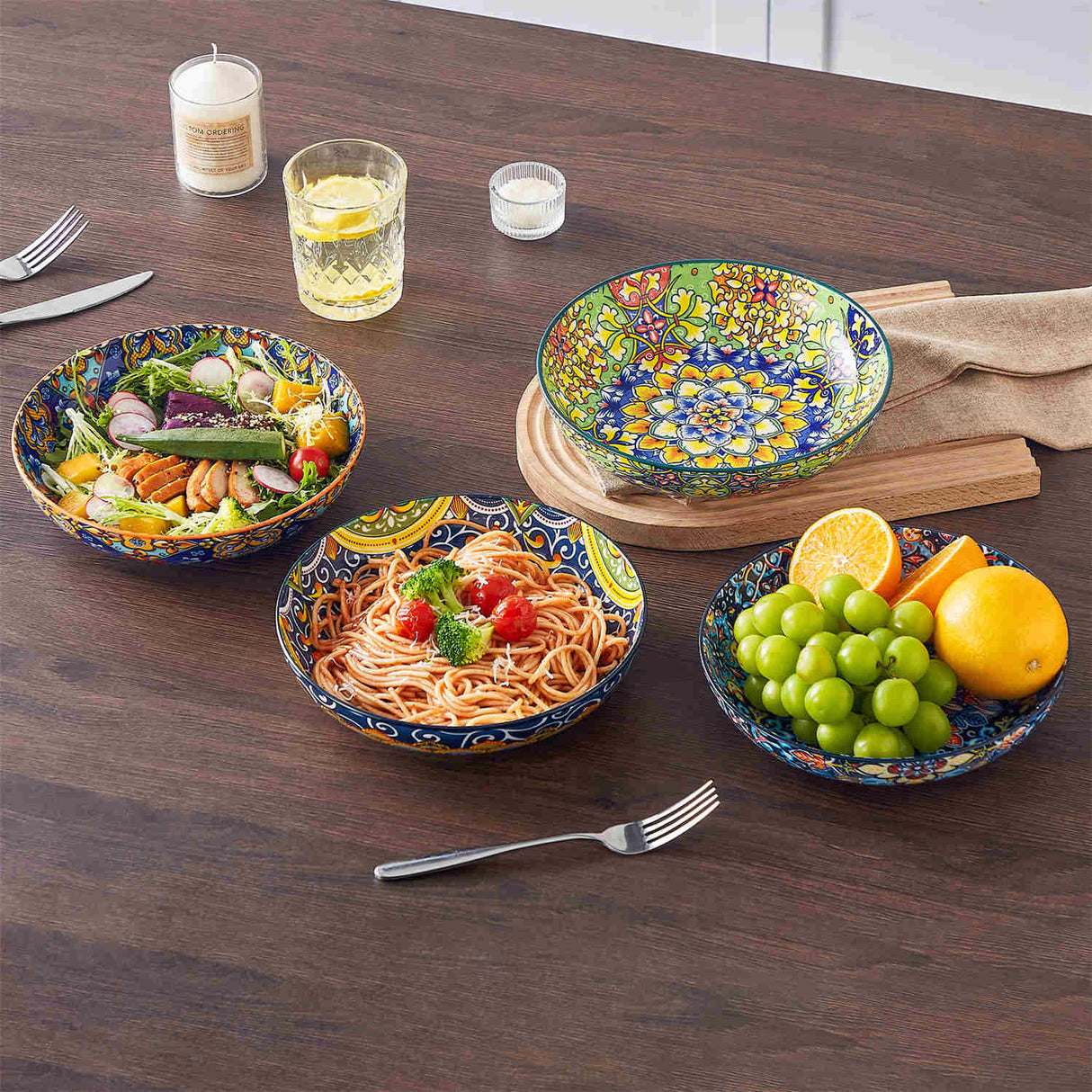 Simi Double-Sided Pasta Bowls Set of 4