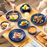 Starry Lipped-Edge 18 Piece Dinnerware Set