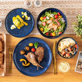 Starry Lipped-Edge 24 Piece Dinnerware Set