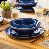 Starry Lipped-Edge 24 Piece Dinnerware Set