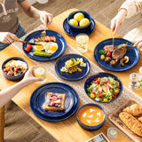 Starry Lipped-Edge 24 Piece Dinnerware Set