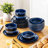 Starry Lipped-Edge 24 Piece Dinnerware Set
